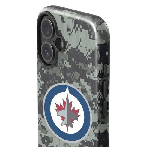 NHL Winnipeg Jets Camo iPhone 16 Impact Case